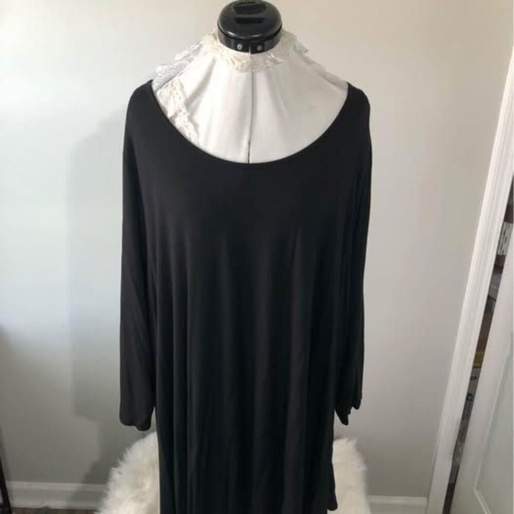 6X Dress Larace Black Tunic Super Cute Long & Flowing C5206